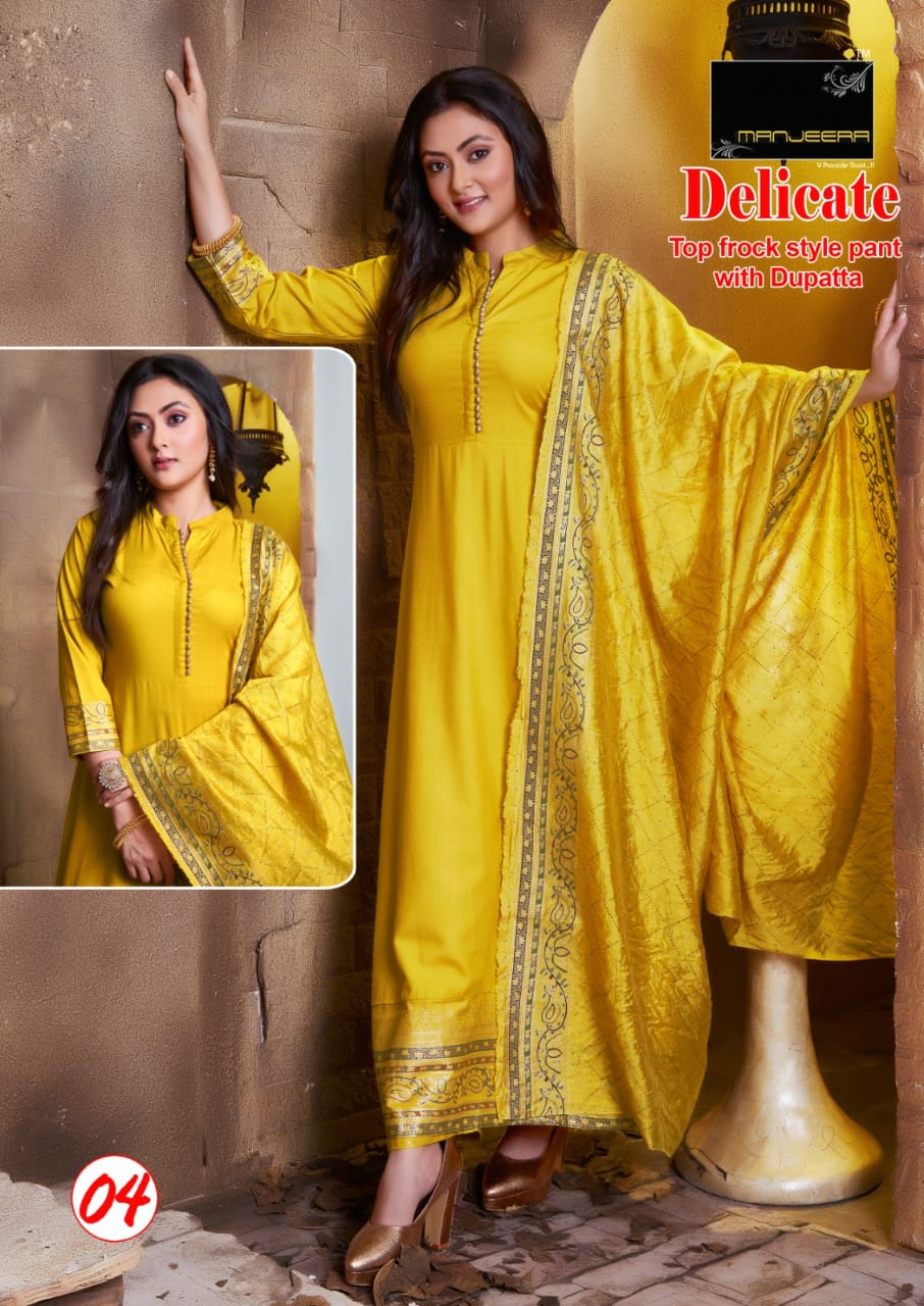 Manjeera Delicate Festive Wear Wholesale Readymade Salwar Suits